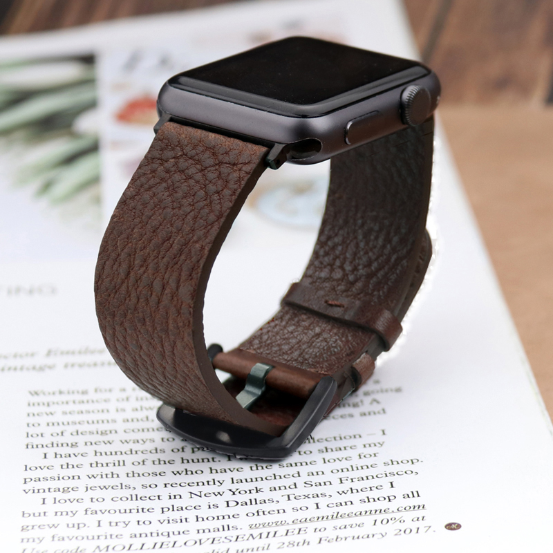 Smartwatch Accessories Shop - Włoski pasek ze skóry cielęcej do