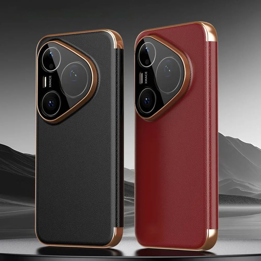 Huawei Pura 70 - Wysokiej klasy etui z prawdziwej skóry