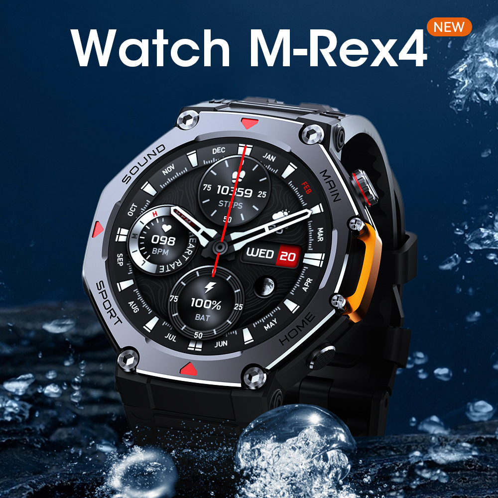 Smartwatch M Active - Inteligentny zegarek sportowy M REX4 2025,