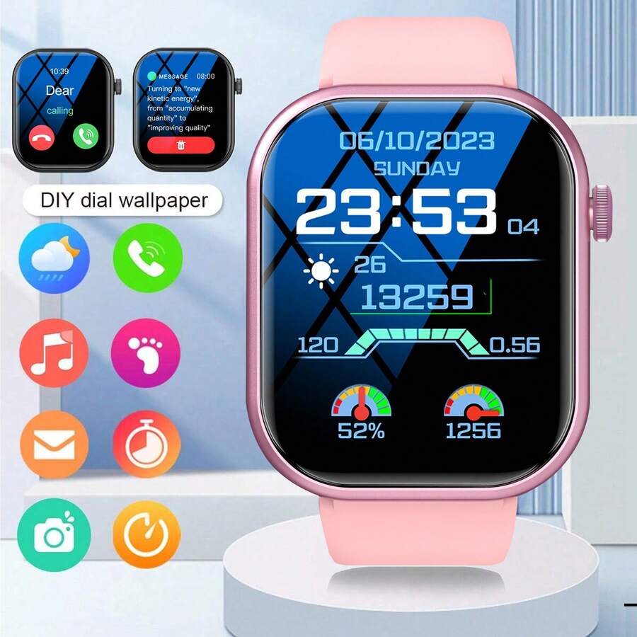 Smartwatch Touch - Smartwatch, Bezprzewodowe połączenia/dzwonienie, Tryb multi-sportowy, Przypomnienie