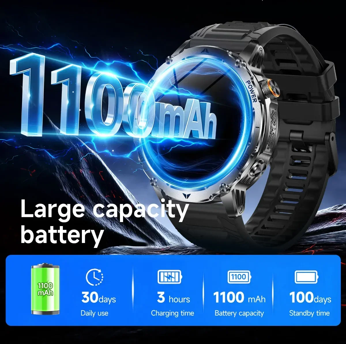 Męski smartwatch wojskowy z GP – Smartwatch M Active recenzja i cena