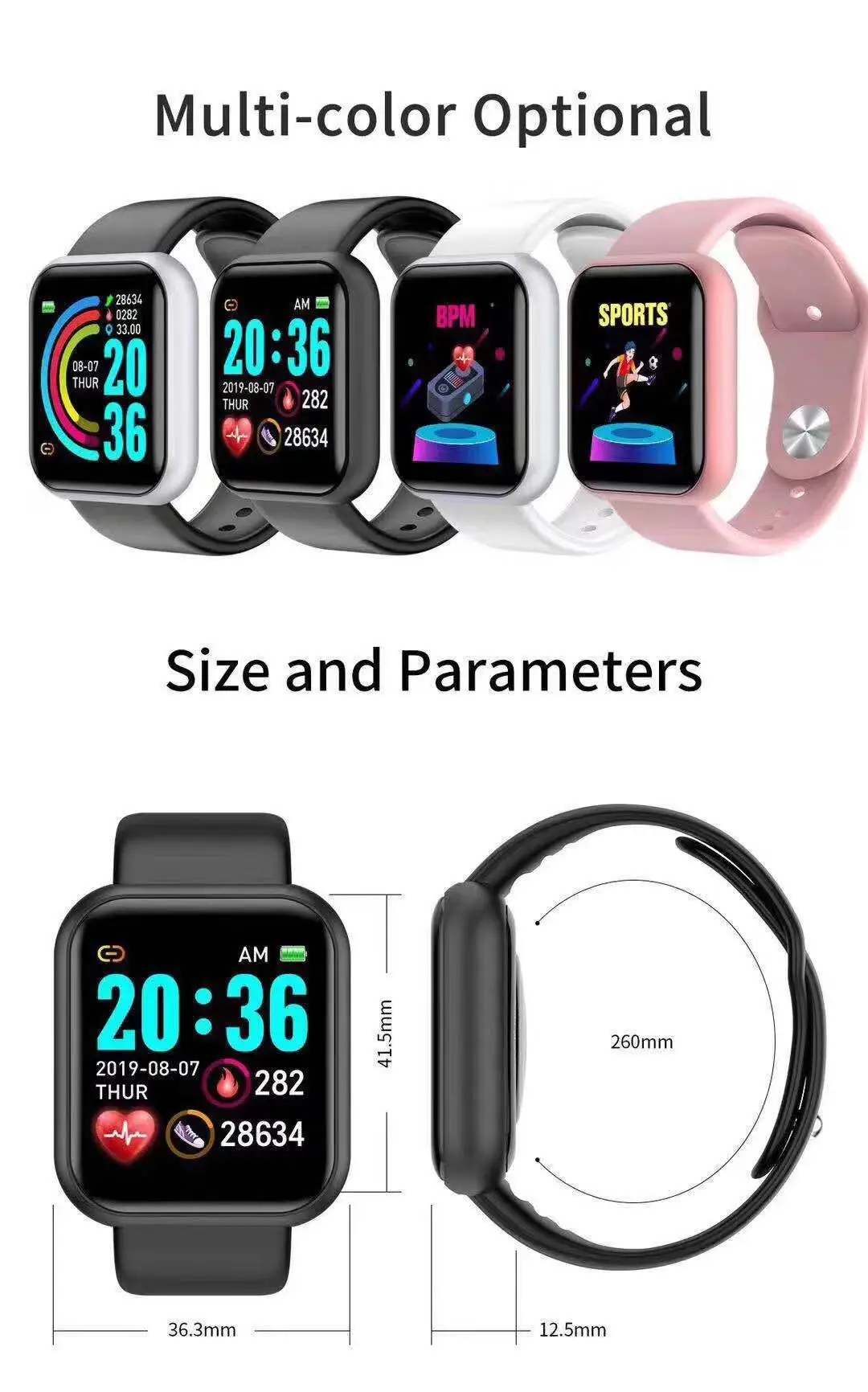 D20 Pro Smart Watch Men Y68 Sm – Smartwatch Touch recenzja i cena