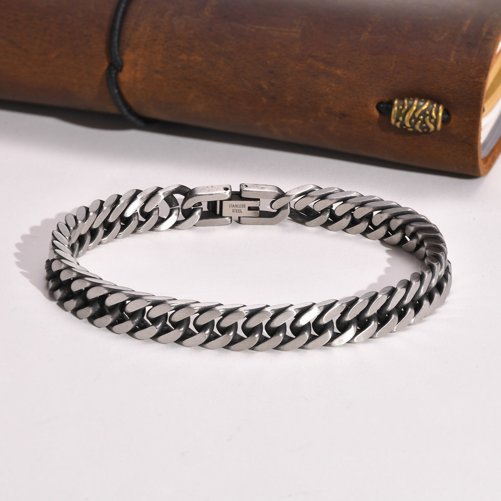 Vnox Chunky Retro kubańskie br – Ceramic Link Bracelet recenzja i cena