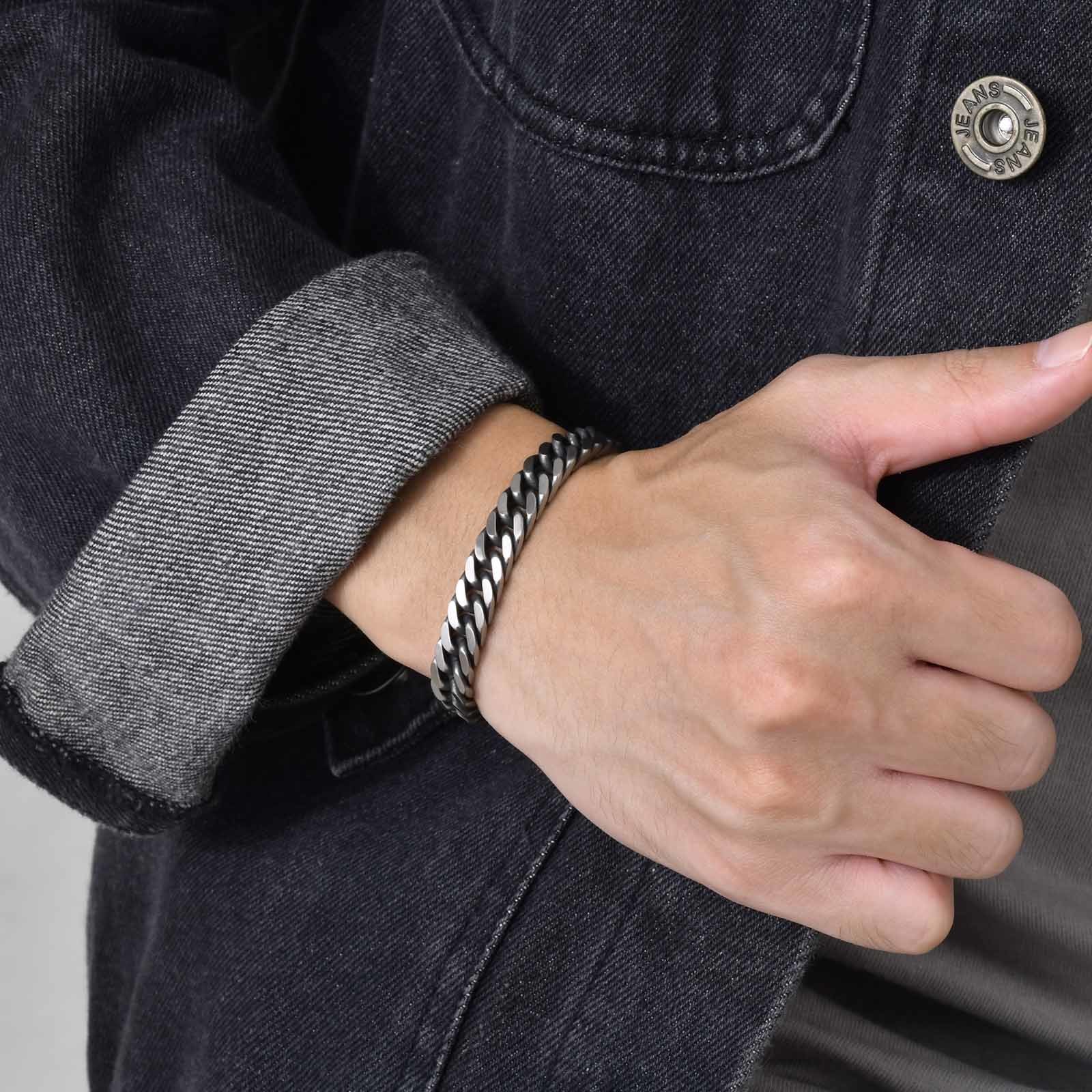 Vnox Chunky Retro kubańskie br – Ceramic Link Bracelet recenzja i cena