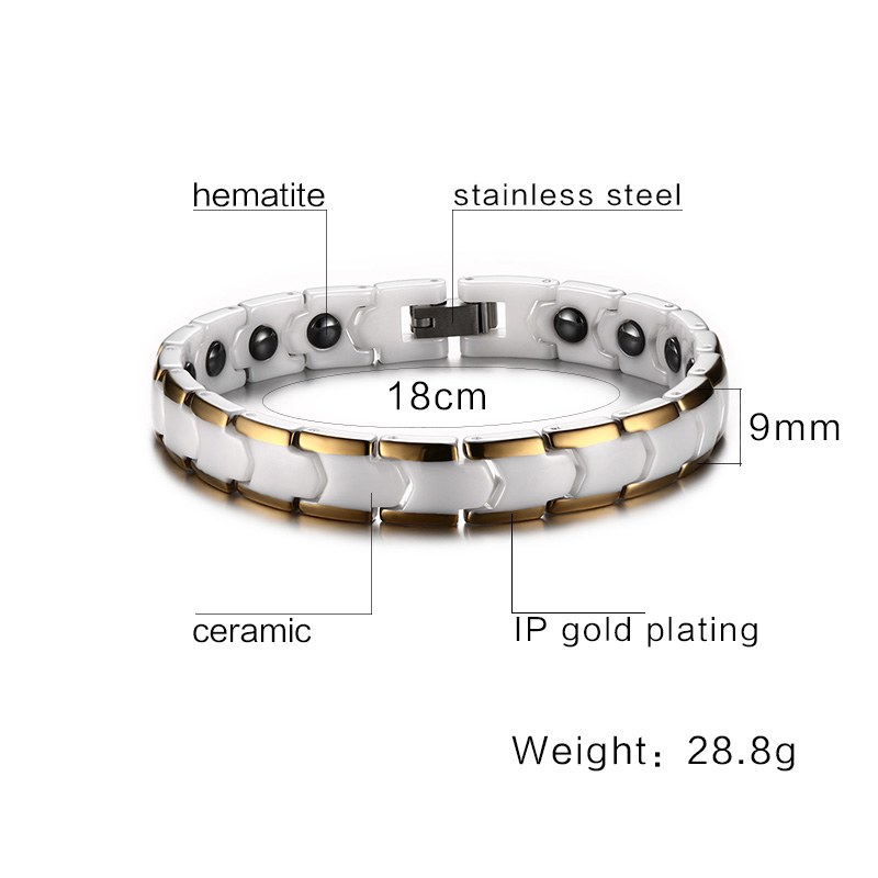 Vinterly Bransoletki dla kobie – Ceramic Link Bracelet recenzja i cena