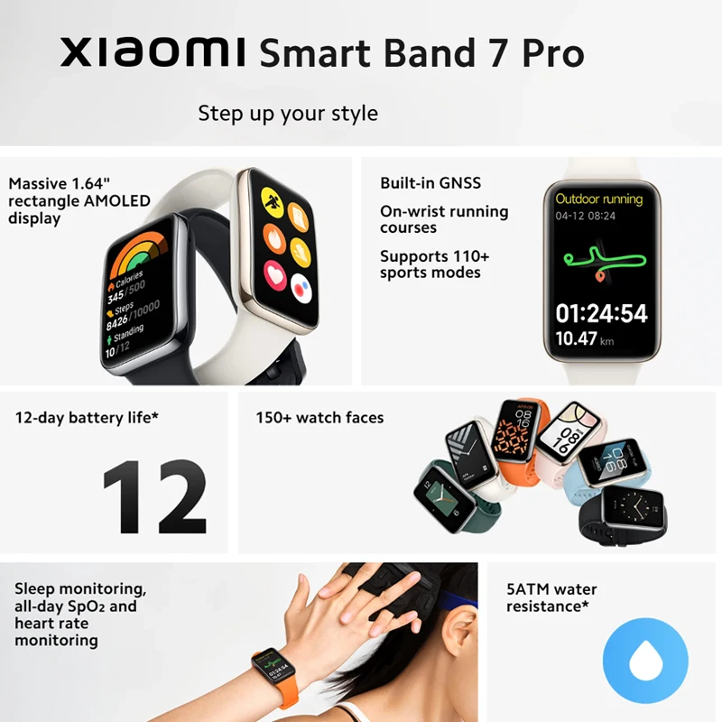 Xiaomi Smart Band 7 Pro 1.64'' – Smartwatch Faces recenzja i cena