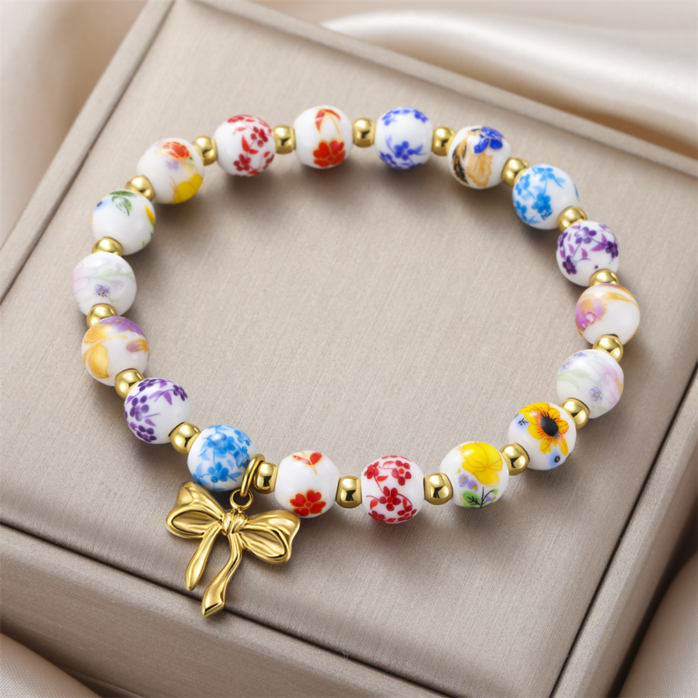 Kolorowe ceramiczne bransoletk – Ceramic Link Bracelet recenzja i cena