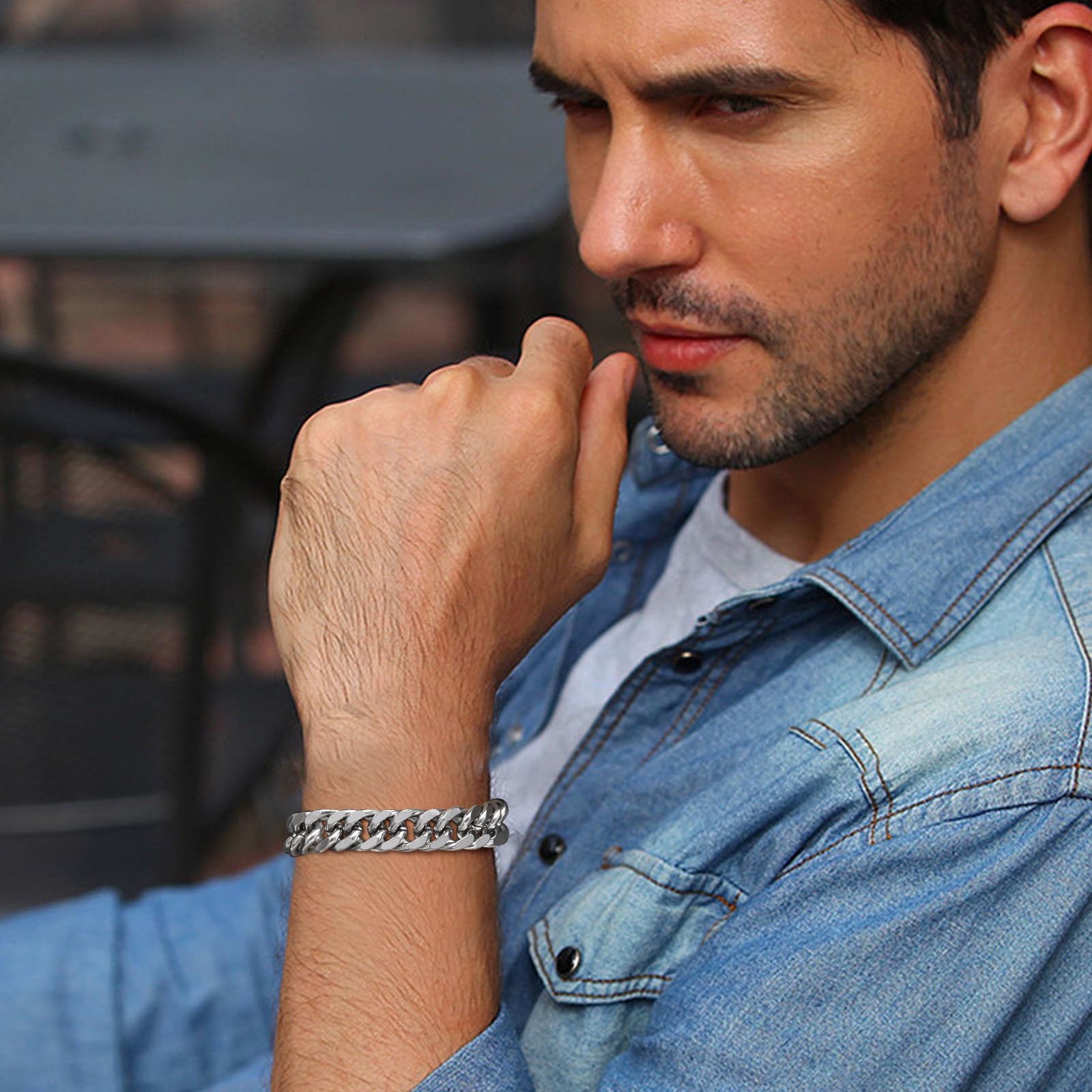 Męskie masywne bransoletki kub – Ceramic Link Bracelet recenzja i cena