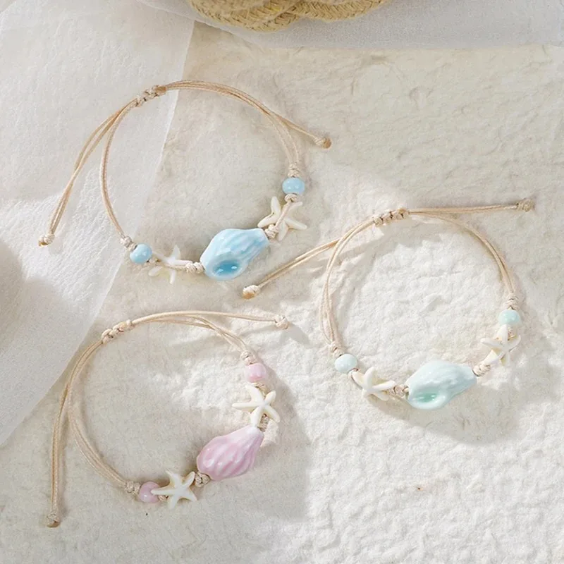 Bransoletki z muszelek, rozgwi – Ceramic Link Bracelet recenzja i cena